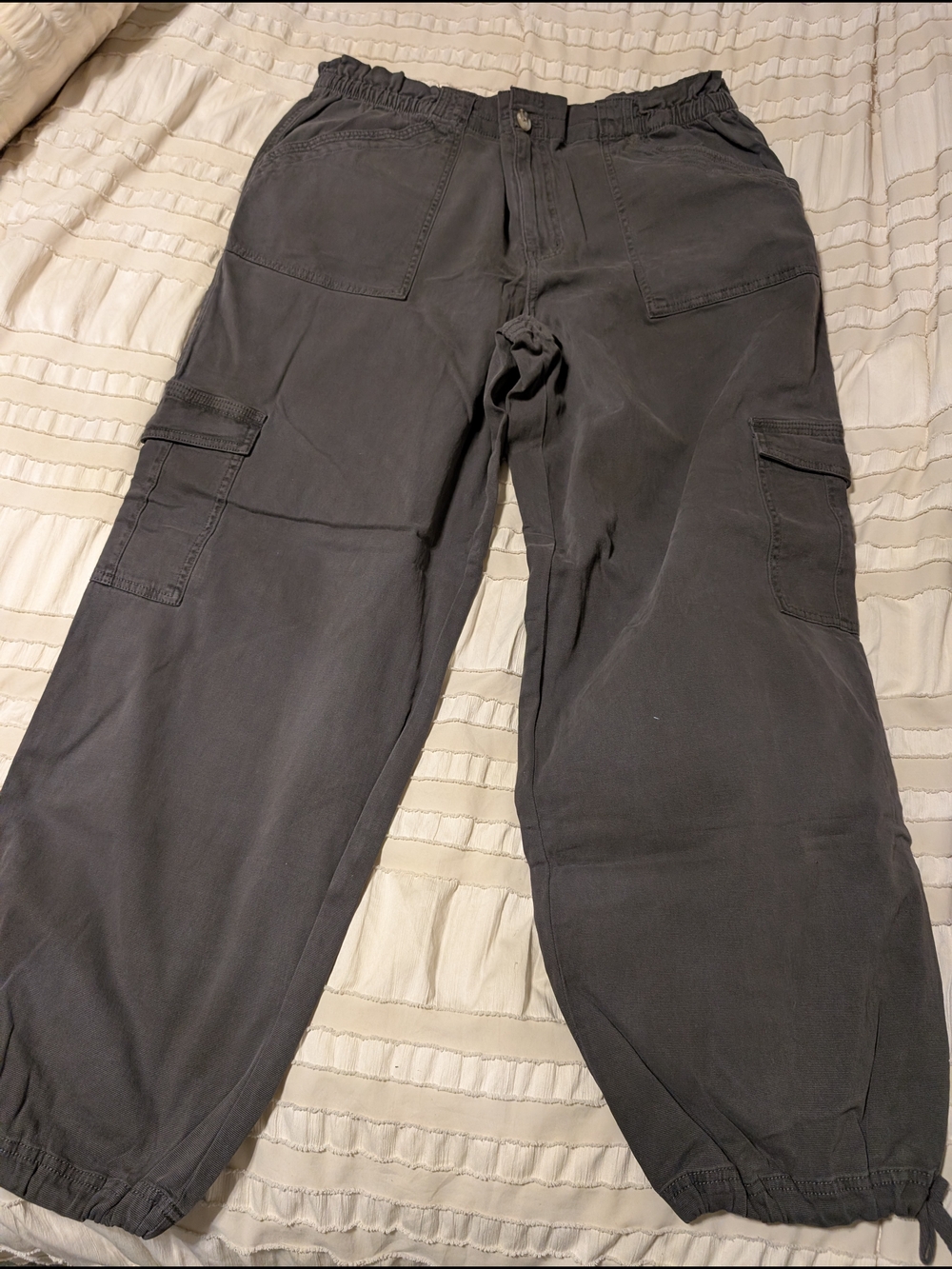 Maurices Charcoal Gray Women's Cargo Trousers